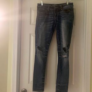 Buckle Black Skinny Jeans